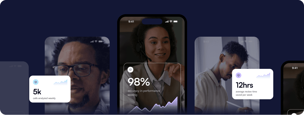 TrackAgent AI call monitoring demo showing analytics and performance metrics